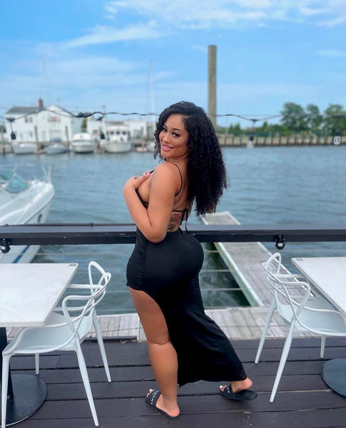 Lola Noir Maxi Dress