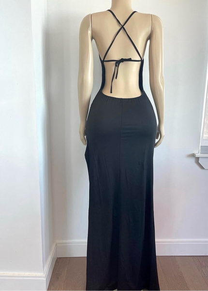 Lola Noir Maxi Dress
